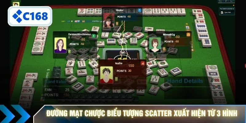 Đường mạt chược biểu tượng Scatter xuất hiện từ 3 hình 